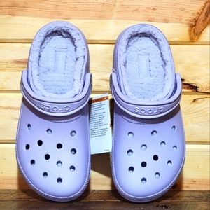 Lavender Classic lined Crocs W9M7